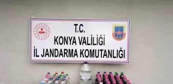 Konya'da Jandarma Operasyonu: 46,5 Litre Sahte İçki Ele Geçirildi