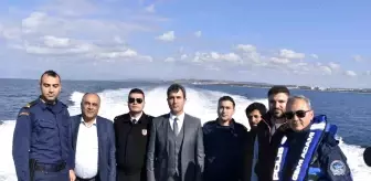 Kaymakam Kuruca, göçmen kaçakçılığına karşı denetim seyri gerçekleştirdi