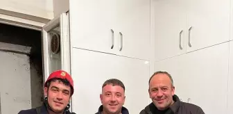 Kayseri'de Mahsur Kalan Güvercin İtfaiye Ekipleri Tarafından Kurtarıldı