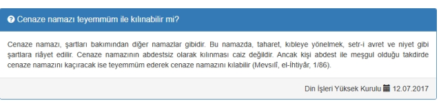 Cenaze namazı abdestsiz kılınır mı?