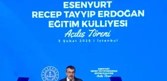 Milli Eğitim Bakanı Tekin, Esenyurt Recep Tayyip Erdoğan Eğitim Külliyesi'nin açılışında konuştu Açıklaması