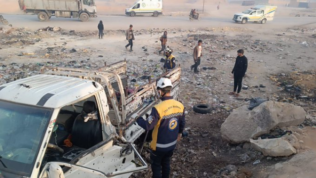 Attack with a bomb-laden vehicle by YPG terrorists in Manbij