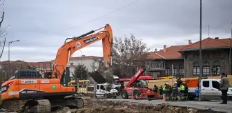 Ankara Ulus'ta Yüzey Göçüğü Meydana Geldi