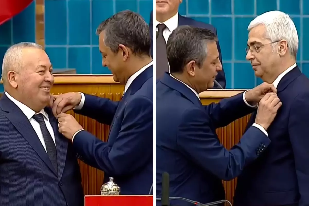 Demokrat Parti'den istifa eden Cemal Enginyurt ve Salih Uzun CHP'ye katıldı