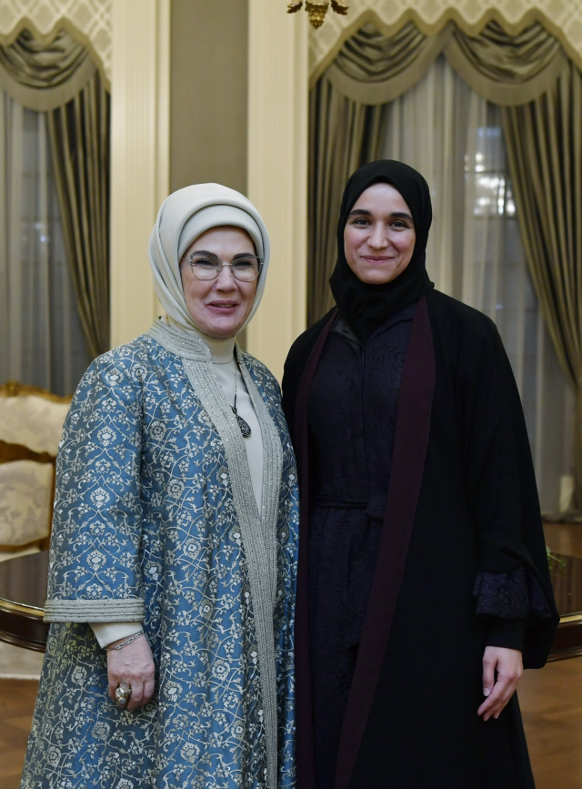 Emine Erdoğan hosted Latife El Durubi, the wife of Syrian President Shara