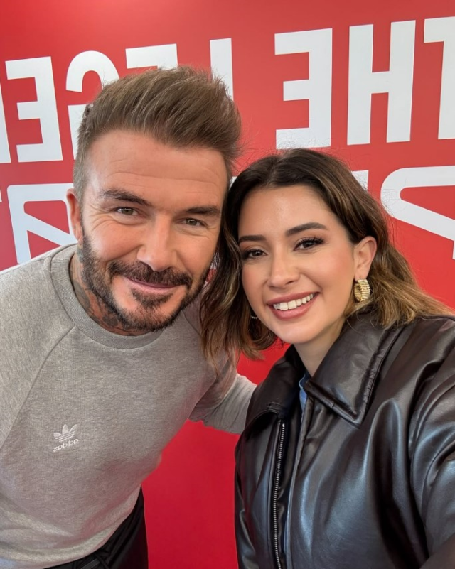 She was rejected last year... Buse Terim met David Beckham