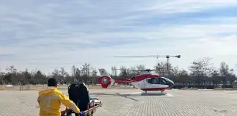 Hamile Kadın Ambulans Helikopterle Hastaneye Sevk Edildi