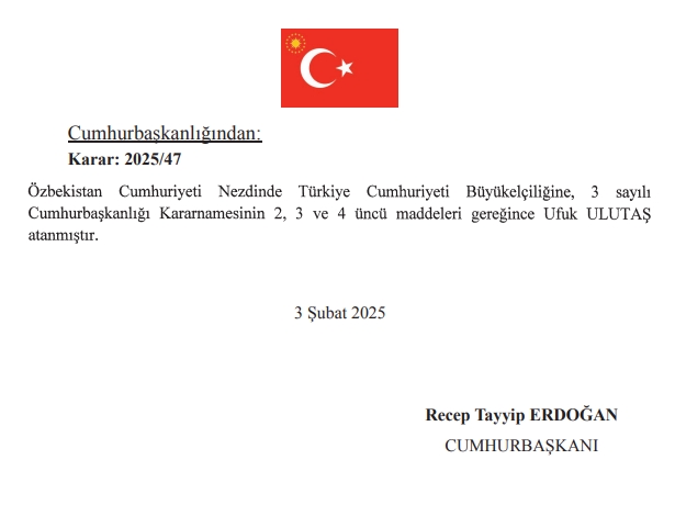 Yeni Özbekistan Büyükelçisi Ufuk Ulutaş kimdir? Ufuk Ulutaş hayatı ve biyografisi!