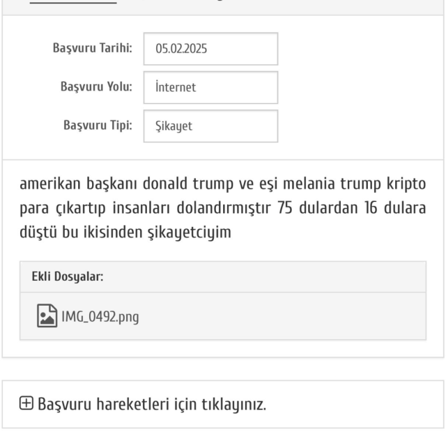 A citizen filed a complaint against Trump and his wife to CIMER