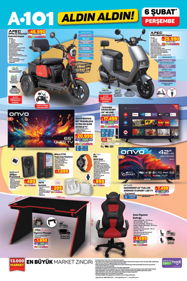 A101 6 ŞUBAT 2025 KATALOĞU A101'de bugün hangi ürünler var?