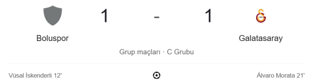 Boluspor Galatasaray maçı kaç kaç, bitti mi? MAÇ SONUCU! Boluspor Galatasaray golleri kim attı, canlı maç anlatımı!