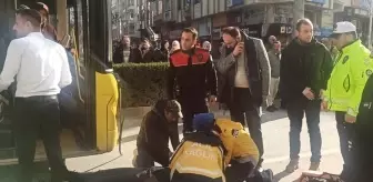 Çorum'da Halk Otobüsü Yayaya Çarptı