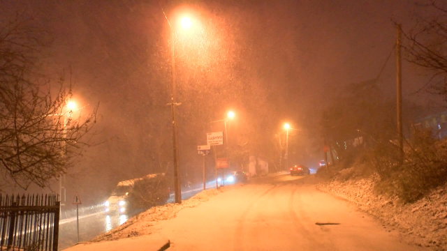 Two different snow views in Istanbul