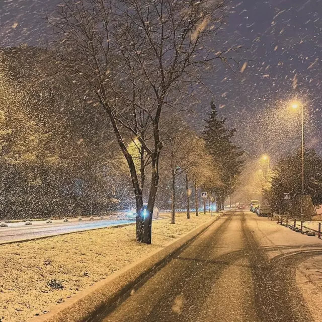 Postcard-like views! It snowed heavily in Istanbul