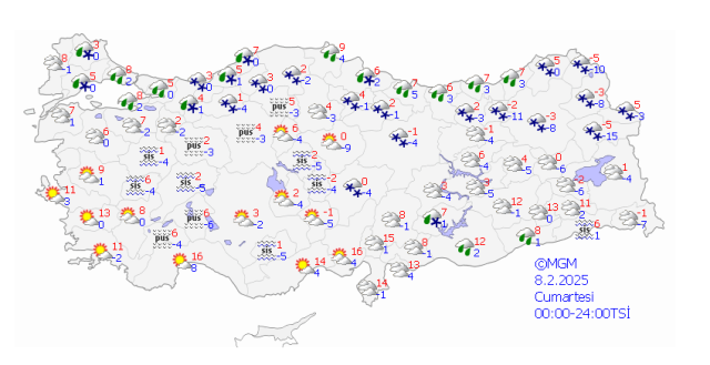 8 HAVA DURUMU | 8 Şubat Cumartesi Bursa'da hava nasıl olacak? Bursa günlük ve 5 günlük hava durumu tahmini!