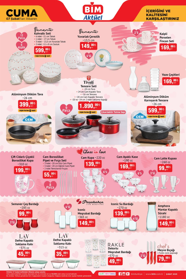 BİM AKTÜEL 7 ŞUBAT | BİM 7 Şubat aktüel kataloğu belli oldu mu? BİM 7 Şubat 2025 aktüel kataloğunda hangi ürünler var?