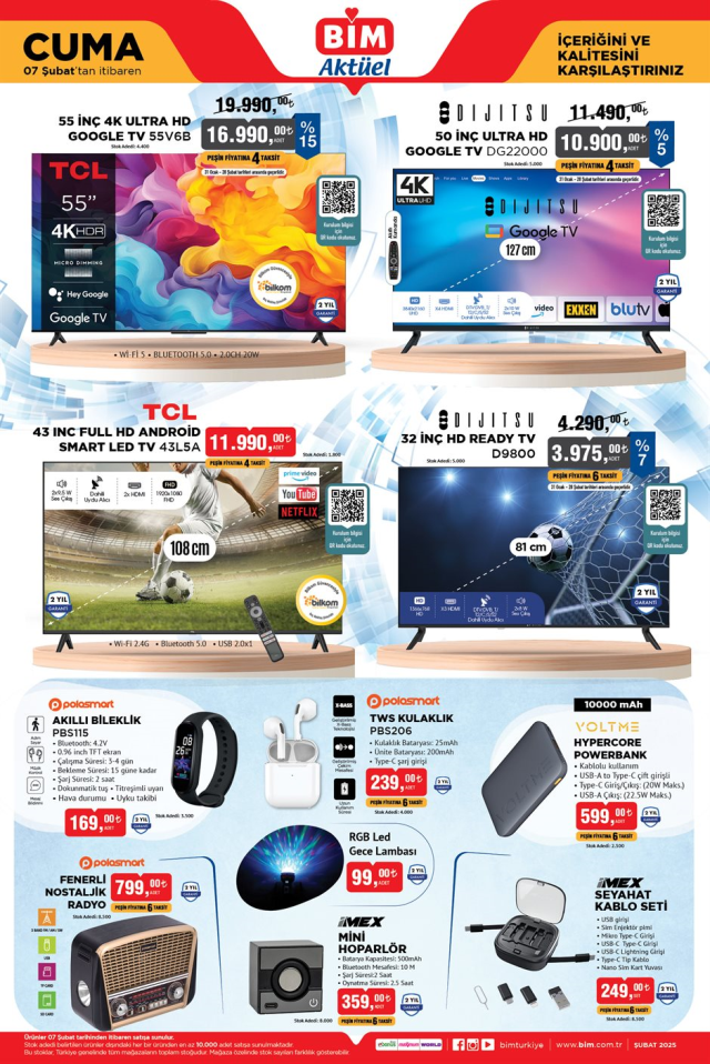 BİM AKTÜEL 7 ŞUBAT | BİM 7 Şubat aktüel kataloğu belli oldu mu? BİM 7 Şubat 2025 aktüel kataloğunda hangi ürünler var?