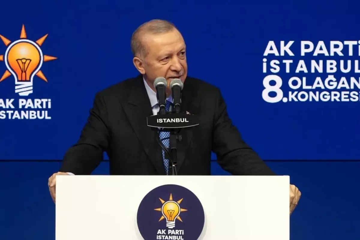 Cumhurbaşkanı Erdoğan, AK Parti İstanbul İl Kongresi'nde konuşuyor