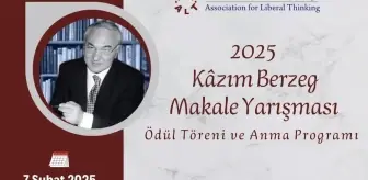 2025 V.Kâzım Berzeg Makale Yarışması ödülleri sahiplerini buldu