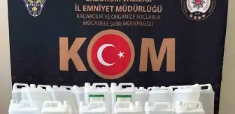 Erzurum'da 350 Litre Kaçak Etil Alkol Ele Geçirildi