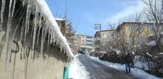 Hakkari'de Soğuk Hava ve Buzlanma Etkili Oluyor