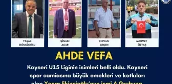 Kayseri U15 Ligi'nde Ahde Vefa Örneği