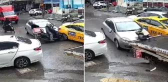 Pendik'te Trafikte Tartıştığı Sürücüye Ait Otomobilin Aynasını Kıran Motokurye Yaralandı