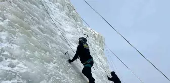 Erzurum'da Buz Tırmanışı Türkiye Şampiyonası Renkli Görüntülerle Başladı