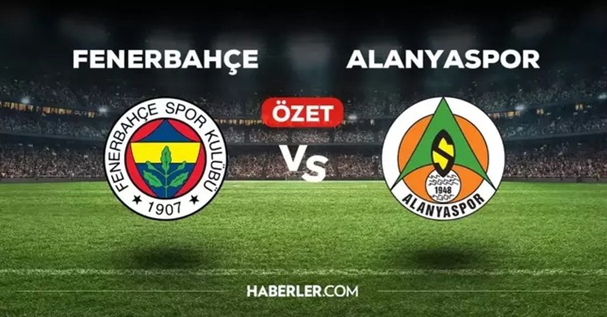 Alanyaspor Fenerbahçe maçı kaç kaç bitti, golleri kim attı? İşte, Alanyaspor Fenerbahçe maç özeti...