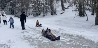 Bolu Abant Gölü'nde Kar Keyfi