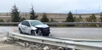 Konya'da Kaygan Yolda Trafik Kazası: 1 Yaralı