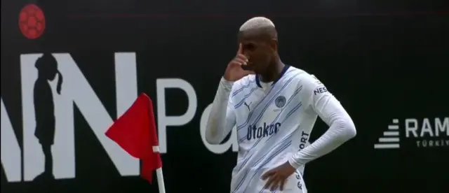 The incident that marked the match: Talisca was suddenly on the ground while celebrating his goal