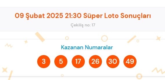 Süper Loto sonuçları açıklandı! 9 Şubat Süper Loto kazanan numaralar neler? Süper Loto sonuçlarına ne zaman, nereden bakılır?