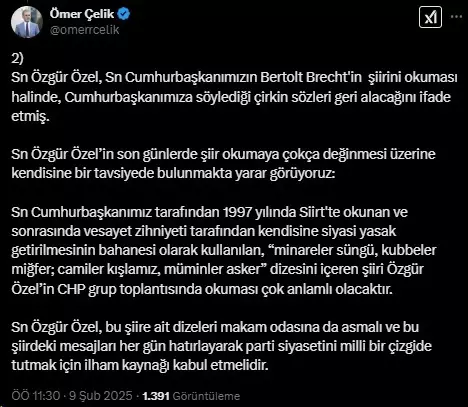 Trump tension continues! 3 recommendations from AK Party to Özel