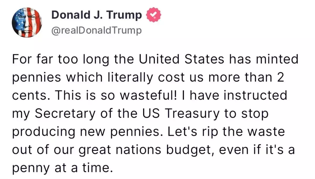 Trump, Bozuk Para Üretimini Durdurdu