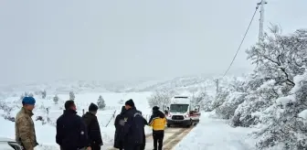 Kar Yağışı Hamile Kadına Zorlu Anlar Yaşattı