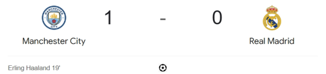 Manchester City Real Madrid maçı kaç kaç, bitti mi? MAÇ SONUCU! Manchester City Real Madrid golleri kim attı, canlı maç anlatımı!