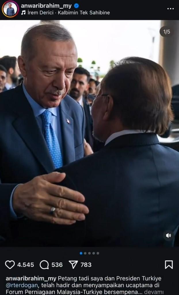 The song he chose became the agenda! A bombshell Erdoğan post from Malaysian Prime Minister Ibrahim