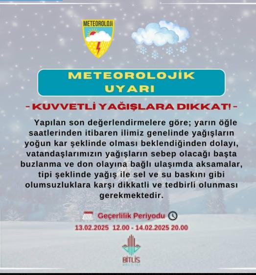 Bitlis okullar tatil mi SON DAKİKA? 13 Şubat Perşembe Bitlis'te okul yok mu (Bitlis Valiliği Açıklaması – KAR TATİLİ)? Bitlis okullar tatil mi SON DAKİKA? 13 Şubat Perşembe Bitlis'te okul yok mu (Bitlis Valiliği Açıklaması – KAR TATİLİ)?