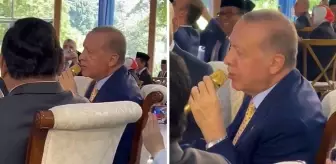 Cumhurbaşkanı Erdoğan Endonezya'da Mehter Marşı'na eşlik etti