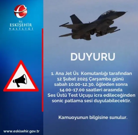 Eskişehir patlama seni ne, Eskişehir'de patlama mı oldu 12 Şubat Perşembe (SONİC PATLAMA)?