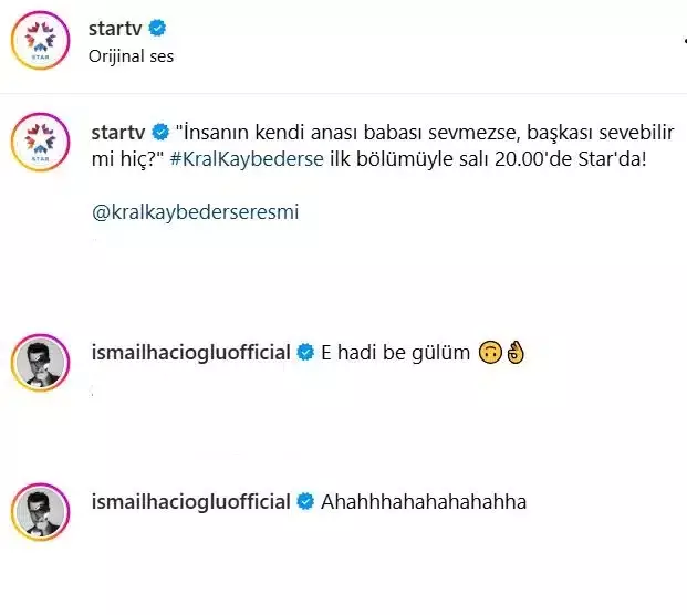 İsmail Hacıoğlu's series has been replaced by his ex-girlfriend's series! 'Come on, my dear' comment