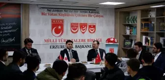 MTTB Genel Başkanı Tahsin Başarı, Erzurum'da Öğrencilerle Bir Araya Geldi