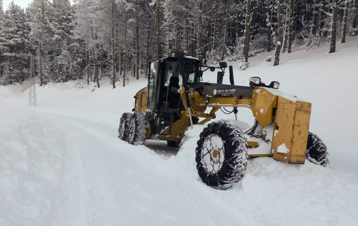 Kar nedeniyle 581 köy yolu kapandı, açılması için çalışmalar sürdürülüyor