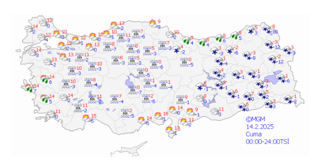 ANKARA HAVA DURUMU | 14 Şubat Cuma Ankara'da hava nasıl olacak? Ankara günlük ve 5 günlük hava durumu tahmini!