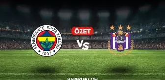 Fenerbahçe Anderlecht maç özeti ve golleri! (VİDEO) Fenerbahçe Anderlecht geniş özeti! Golleri kim attı, maç kaç kaç bitti?