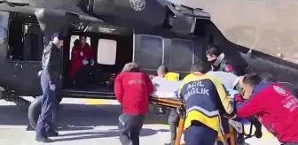 Kalp Krizi Geçiren Hasta Helikopterle Sevk Edildi