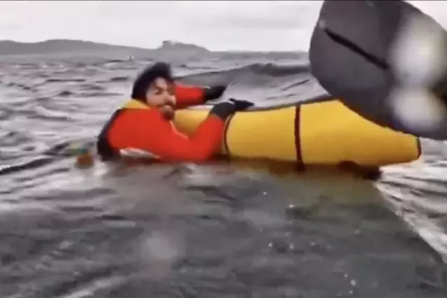 In Chile, a humpback whale swallowed a young man along with his boat and then spat him out