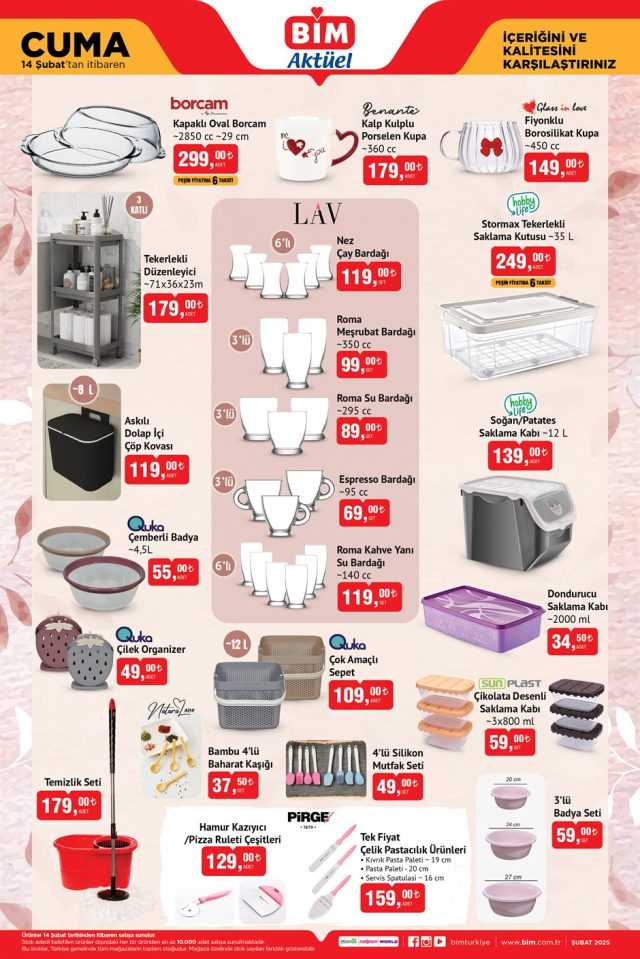 14 ŞUBAT BİM KATALOĞU 2025 | BİM'de hangi ürünler var? 14 Şubat cuma Bim'e hangi ürünler gelecek? 14 ŞUBAT BİM KATALOĞU 2025 | BİM'de hangi ürünler var? 14 Şubat cuma Bim'e hangi ürünler gelecek?