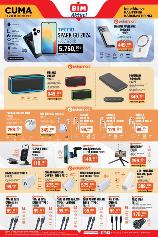 14 ŞUBAT BİM KATALOĞU 2025 | BİM'de hangi ürünler var? 14 Şubat cuma Bim'e hangi ürünler gelecek? 14 ŞUBAT BİM KATALOĞU 2025 | BİM'de hangi ürünler var? 14 Şubat cuma Bim'e hangi ürünler gelecek?